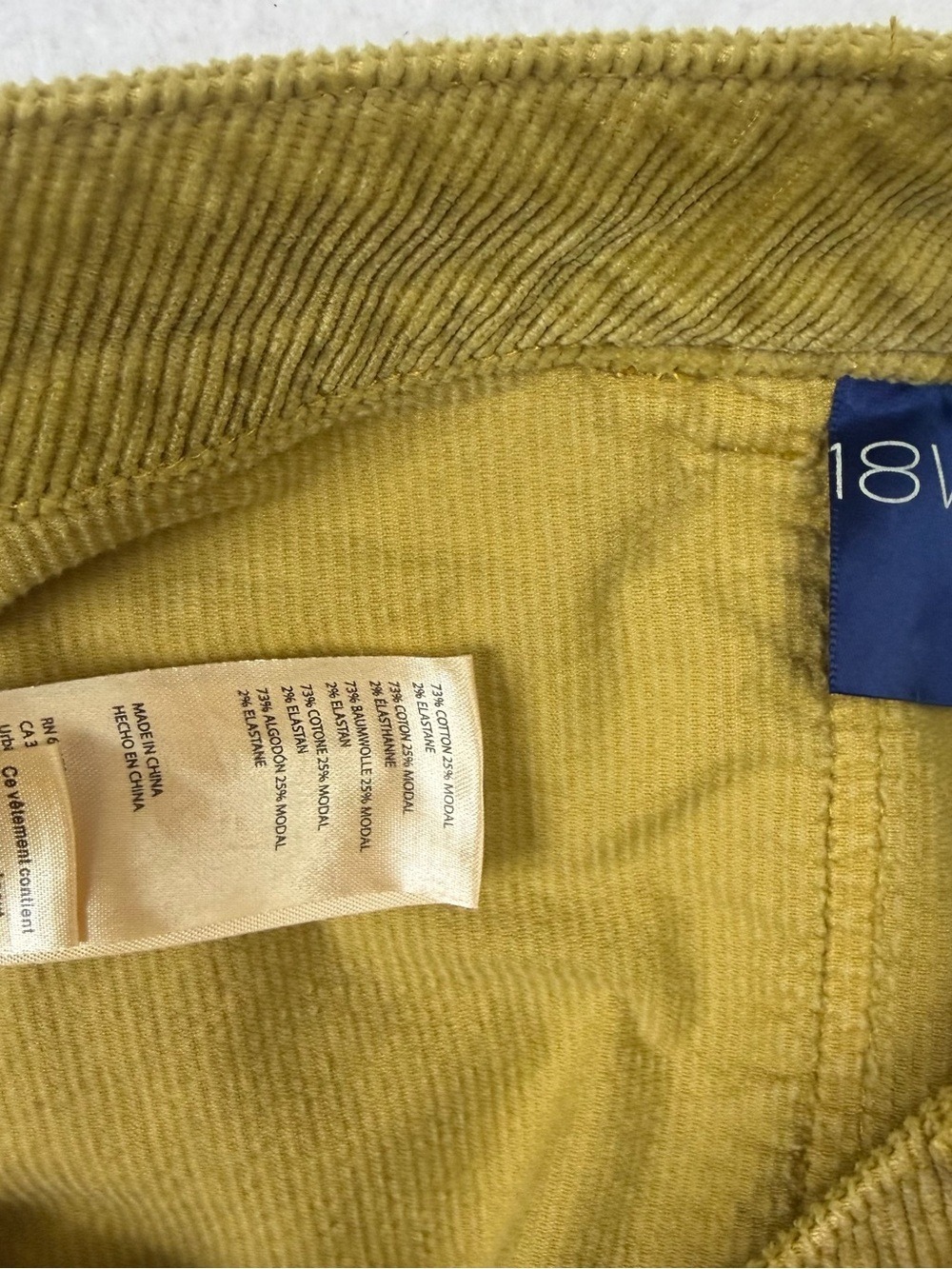 Anthropologie PILCRO The Icon Low Rise Corduroy Chop Pocket Flare Jeans Sz 18W - Picture 6 of 10